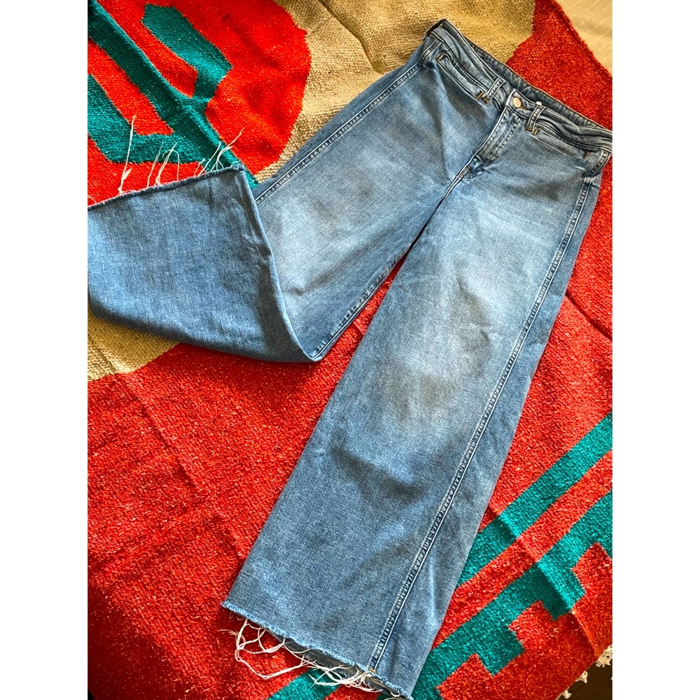 &Denim H&M High Waist Wide Leg Denim Jean Pants
